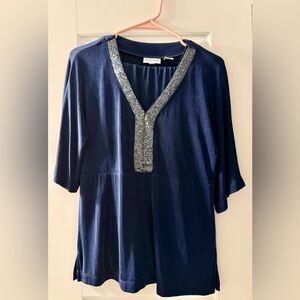 Chico's Navy Travelers Pant Set